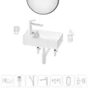 Раковина мебельная Wellsee 20218142R 41см