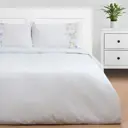 Комплект постельного белья Этель Flower stripe 9947019 1.5-спальный поплин цвет белый
