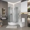 Душевая кабина Niagara 33011424BK средний поддон 90x90см