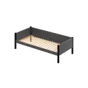 Кровать Solarius tahta-obiv-rs17-80-180onix-orto Тахта односпальная Классика 90 x 63 x 190 см двп цвет темно-серый/черный оникс
