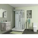 Душевая кабина NG-6012-01GQL 120x80x210 низкий поддон 16 см