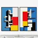 Набор картин Artnomore Shape color and light 2024г. AR-777000141 75x105 см 2 шт