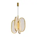 Светильник подвесной светодиодный Odeon Light Piuma Od_6664_38l 15 м² теплый белый (желтый) свет цвет старая бронза