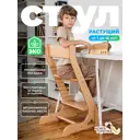 Растущий стул для детей и школьников Конек Горбунек Стандарт цвет сандал