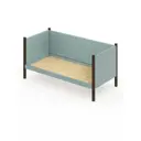 Кровать Solarius Тахта сплошное основание 90 x 101 x 170 см дерево цвет тиффани;венге