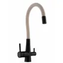 Смеситель для кухни Wasser zimmer ZM-2013M гибкий излив 21 см цвет черный