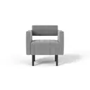 Кресло Salon tron Райн 71x82x54 см велюр цвет серый