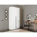 Шкаф распашной Мебельная компания е1 LCK_1200_KT 101x220x52.5 см ЛДСП цвет белый снег