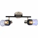 Спот поворотный Reluce 05903-0.8-02 bk+fgd 2 лампы E14 12 м² цвет черный