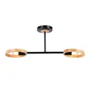 Люстра на штанге светодиодная Ambrella light Tr8244 5 м² нейтральный белый свет цвет черный