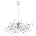 Люстра подвесная Crystal Lux Medusa sp20 chrome 20 ламп 11 м² цвет хром