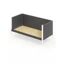 Кровать Solarius Тахта сплошное основание temser90-180bel-full 100 x 101 x 190 см дерево цвет темно-серый, белый