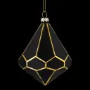 Елочная игрушка Erichkrause Черный бриллиант 11 см x 8 см черный