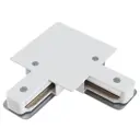 Коннектор Hesby lighting Hsbl_0040 угловой жесткий для соединения трековых шинопроводов однофазный цвет белый