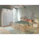Кровать Beneli ИЛГА_Двуспальная кровать 1751 164.4 x 46 x 164.4 см лдсп цвет дуб сонома