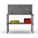 Стол-верстак Metalex 111711 950x1500x400 мм, максимальная нагрузка до 260 кг, с комплектом аксессуаров