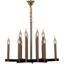 Люстра подвесная Illumico Нет Il2265-12por-79 bk gd 12 лампа 24 м² цвет золото