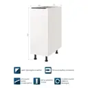 Кухонный модуль напольный Beneli COLOR Белый глянец/Белый 30х57.6х82 см 1шт.