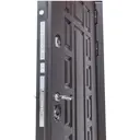 Входная дверь Diva МД-38 205x96см левый цвет Д15 силк маус/венге с зеркалом