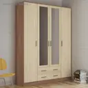 Шкаф распашной Эра 160x220x48.2 см ЛДСП цвет ясень шимо светлый