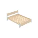 Кровать Solarius Мишка реечное основание 150x80x210см дерево цвет бежевый/голубой