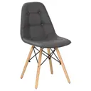 Кухонный стул Dobrin Bennet LMZL 44.5x44x54 см искусственная кожа цвет серый