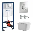 Комплект инсталляция с унитазом Benneri 38721001+B5.3.1170.00 цвет белый