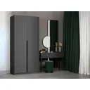 Шкаф распашной Мебельная компания е1 LCK_SH_1000_DM 101x220x52.5 см серый диамант ЛДСП