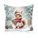 Подушка декоративная Zaberite Белочка Жужа в Новогоднем лесу 4318, 40x40 см