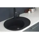 Мойка для кухни Mixline NL-TMS08 (308) 46x57 см глубина чаши 17 см искусственный камень цвет черный