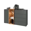 Комод Миф мебель Сплит 3 ящика 164.6x45.4x105.2 см ЛДСП цвет kraft
