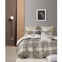 Комплект постельного белья Tango Twill евро сатин наволочки 50x70 - 2 шт 70x70 - 2 шт цвет белый/серый/светло-бежевый/темно-бежевый TPIG6-1898