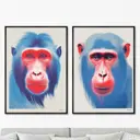 Набор картин Artnomore The Monkeys 2024г. AR-777001017 75x105 см 2 шт