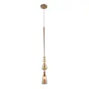 Светильник подвесной Crystal lux Lux new Cu_2261_211 1 лампа 5 м² цвет золото