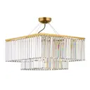 Люстра подвесная Arti lampadari Enio e 1.5.50.101 gp 8 ламп 17.8 м² цвет прозрачный золотой