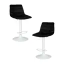 Барный стул Dobrin Tailor white lm-5017 47x113x49 см цвет черный 2 шт