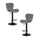 Комплект барных стульев 2 шт Dobrin Barny black lm-5022 46x110x54 см цвет серый
