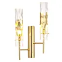 Настенный светильник Crystal Lux Primavera ap2 gold цвет золото/прозрачный