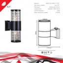 Светильник уличный настенный Reluce 86229-9.2-002ct 2*e27 bk 40 Вт IP65 цвет черный