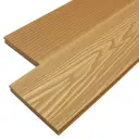 Террасная доска ДПК Poly-deck Massive цвет орех 1500х150х21мм двусторонний вельвет/структура дерева 0.45м² 2шт