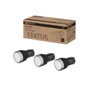 Лампа сигнальная Tdm electric Status AD-22DS D22 мм 24-440 В AC/DC цвет белый 10 шт.