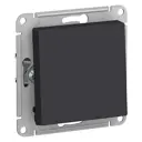 Кнопка нажимная встраиваемая Systeme electric AtlasDesign ATN001015 1 клавиша цвет черный