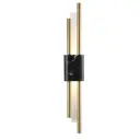Настенный светильник светодиодный Crystal Lux Carta ap6w black-brass теплый белый (желтый) свет цвет белый/черный/латунь