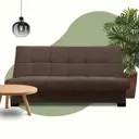 Диван раскладной Cityhd Прямой диван 193x94x95 см велюр цвет коричневый