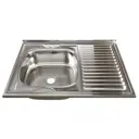 Мойка для кухни Mixline 58527970 60x80 см глубина чаши 16 см нержавеющая сталь цвет хром