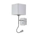 Настенный светильник Crystal Lux Paco ap2 chrome-white цвет хром/белый