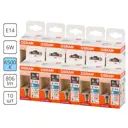 Набор ламп Osram Filament 4058075688261 E14 220-240 В 6 Вт шар малый 806 Лм холодный белый свет 10 шт