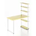 Стол Solarius loft 5 полок столешница 40 мм 80x145x110 см белые металлические ножки сосна цвет ванильный