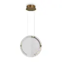 Светильник подвесной светодиодный Freya Eclat Fr6182pl-l14w1 8 м² теплый белый (желтый) свет цвет латунь