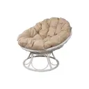 Кресло M-group 12860101 Home 98 см x 81 см x 79 см искусственный ротанг белый